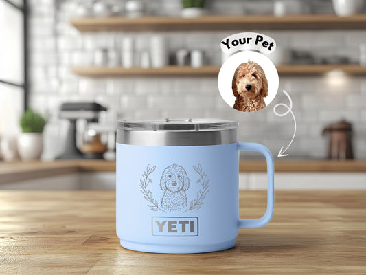 Custom Pet Tumbler – Engraved on Yeti Mug