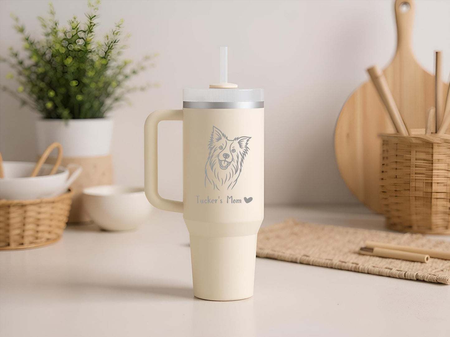 Customized Pet Tumbler - Engraved on Stanley