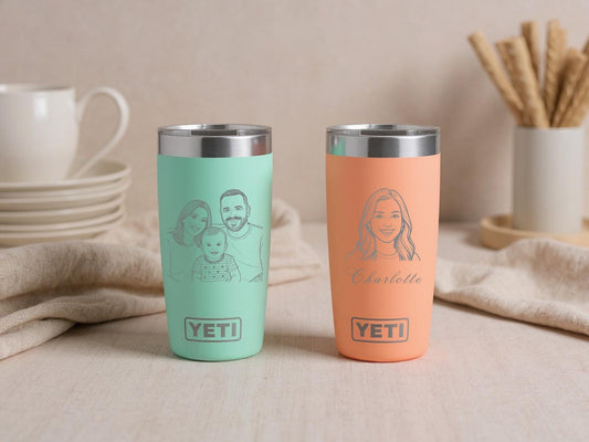 Custom Tumbler from Photo – Engraved on YETI Tumbler