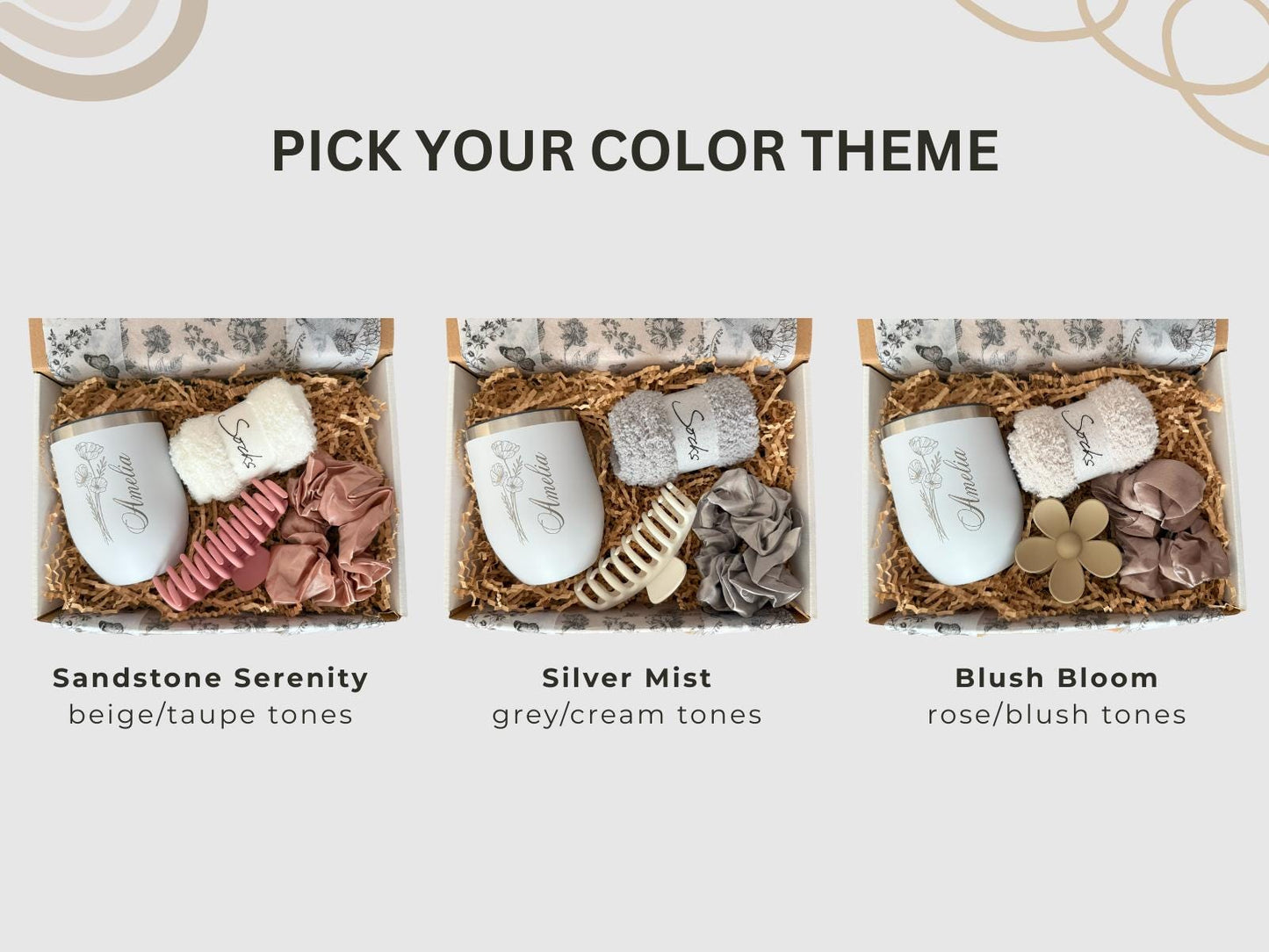 Personalized Engraved Birth Month Flower Tumbler Gift Box, Flower Cup for Her, Best Friend or Mom, Custom Birthday Gift