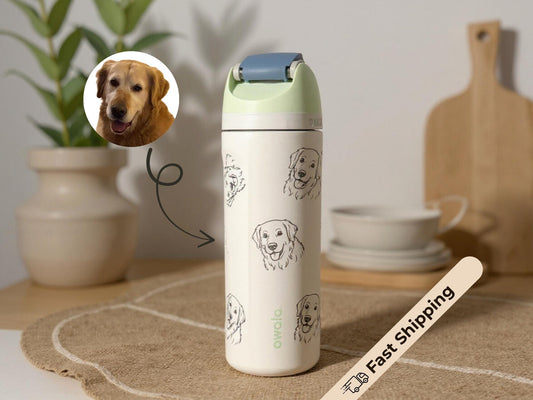 Custom Pet Tumbler – Engraved on Owala Tumbler