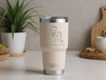Custom Tumbler from Photo – Engraved on YETI Tumbler