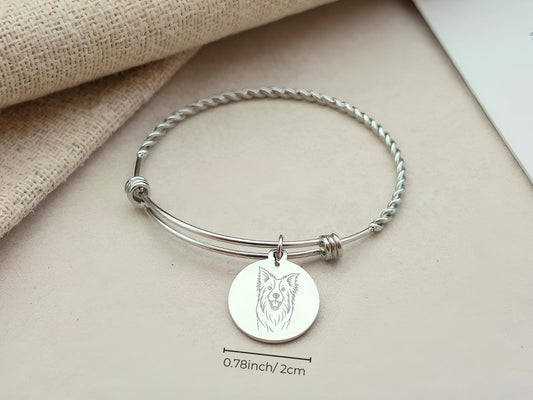 Custom Pet Portrait Bracelet, Pet Portrait Bracelet, Pet Loss Grief Gift, Pet Memorial Bracelet, Personalized Pet Jewelry