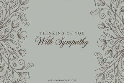 With Sympathy